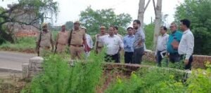 कौशांबी6जुलाई24*किशनपुर पंप नहर प्रणाली का डीएम ने किया भौतिक निरीक्षण*