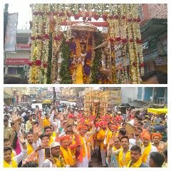 वाराणसी7जुलाई24*खील भैरव की शोभायात्रा निकली