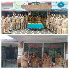 कानपुर नगर07जुलाई24*पनकी इंस्पेक्टर ने तीनों चौकी प्रभारियों को दी विदाई*