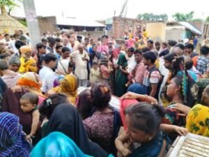 औरैया09जुलाई24*गांव में शव आते ही परिजनों में मचा कोहराम*