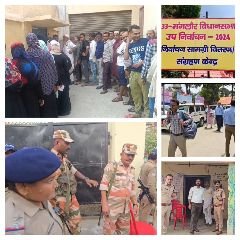 रुड़की हरिद्वार10जुलाई24*उत्तराखंड की दो विधानसभा सीट पर आज होगा उपचुनाव का मतदान,