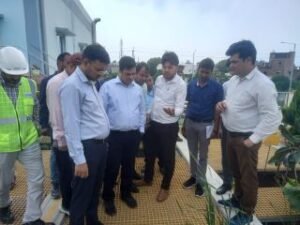 प्रयागराज11जुलाई24**भारत सरकार के संयुक्त सचिव शोभित गुप्ता द्वारा स्थलीय निरीक्षण किया गया।