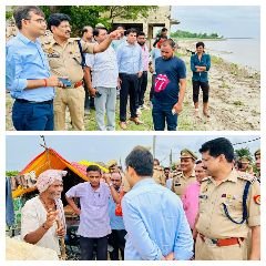 बाराबंकी13जुलाई24*डीएम व एसपी ने बाढ़ राहत केंद्रों का निरीक्षण कर आवश्यक दिशा निर्देश दिए। बाराबंकी13जुलाई24*डीएम व एसपी ने बाढ़ राहत केंद्रों का निरीक्षण कर आवश्यक दिशा निर्देश दिए।