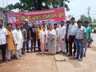 अयोध्या15जुलाई24*बहत्तर शहीदों की याद में बहत्तर युवाओं ने किया रक्तदान