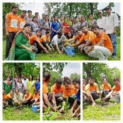 हल्द्वानी17जुलाई24*एक समाज श्रेष्ठ समाज संस्था द्वारा केन्द्रीय विद्यालय में फलदार पुष्पदार छायादार वृक्षारोपण किया गया