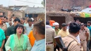 कानपुर देहात 17 जुलाई 24 *डायरिया से मौत का मामला राज्यमंत्री ने पीड़ित परिवार को दी सांत्वना*