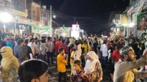 औरैया18जुलाई24*ताजियों में उमड़ा जनसैलाब,गुरुवार अलसुबह सुपुर्दे खाक