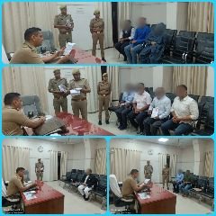 प्रयागराज23जुलाई24*पुलिस उपायुक्त ने कार्यालय में बैठकर जनसुनवाई के दौरान लोगो की शिकायतें सुन निस्तारण के दिये निर्देश