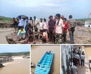 भिण्ड24जुलाई24**सेंवड़ा के सिंध नदी के सनकुआँ जल प्रपात पर नहाते समय दो युवक नदी के तेज़ बहाव में बहे*,