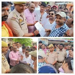 प्रयागराज24जुलाई24*नाबालिक छात्रा से गैंगरेप मामले को लेकर आक्रोशित लोगों ने थाने का किया घेराव*