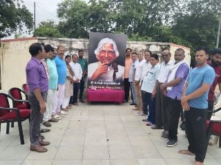 भीलवाड़ा26जुलाई24*शांति संदेश मंच द्वारा, मिसाइल मैन पूर्व राष्ट्रपति एपीजे अब्दुल कलाम की पुण्यतिथि मनायी गयी।