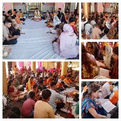 हल्द्वानी29जुलाई24*संस्था के 8वें स्थापना दिवस के अवसर पर सुन्दरक8पाठ का आयोजन कर प्रसाद वितरण किया गया।