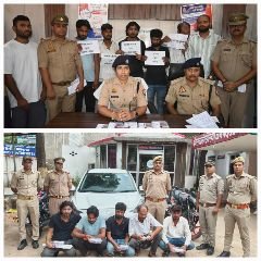 औरैया29जुलाई24*पाँच शातिर चोरों को पुलिस ने किया गिरफ्तार, भेजा जेल