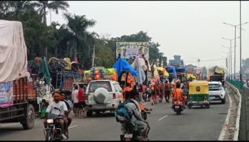 हरिद्वार रुड़की31जुलाई2024* कंवड़ियों पत्र ड्रोन कैमरे की नजर,प्रशासन एलर्ट मोड़ पर।