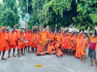 कौशाम्बी31जुलाई24*बाबा भोलेनाथ को जलाभिषेक के लिए काजू गांव से सैकड़ो भक्त गए बैजनाथ धाम*