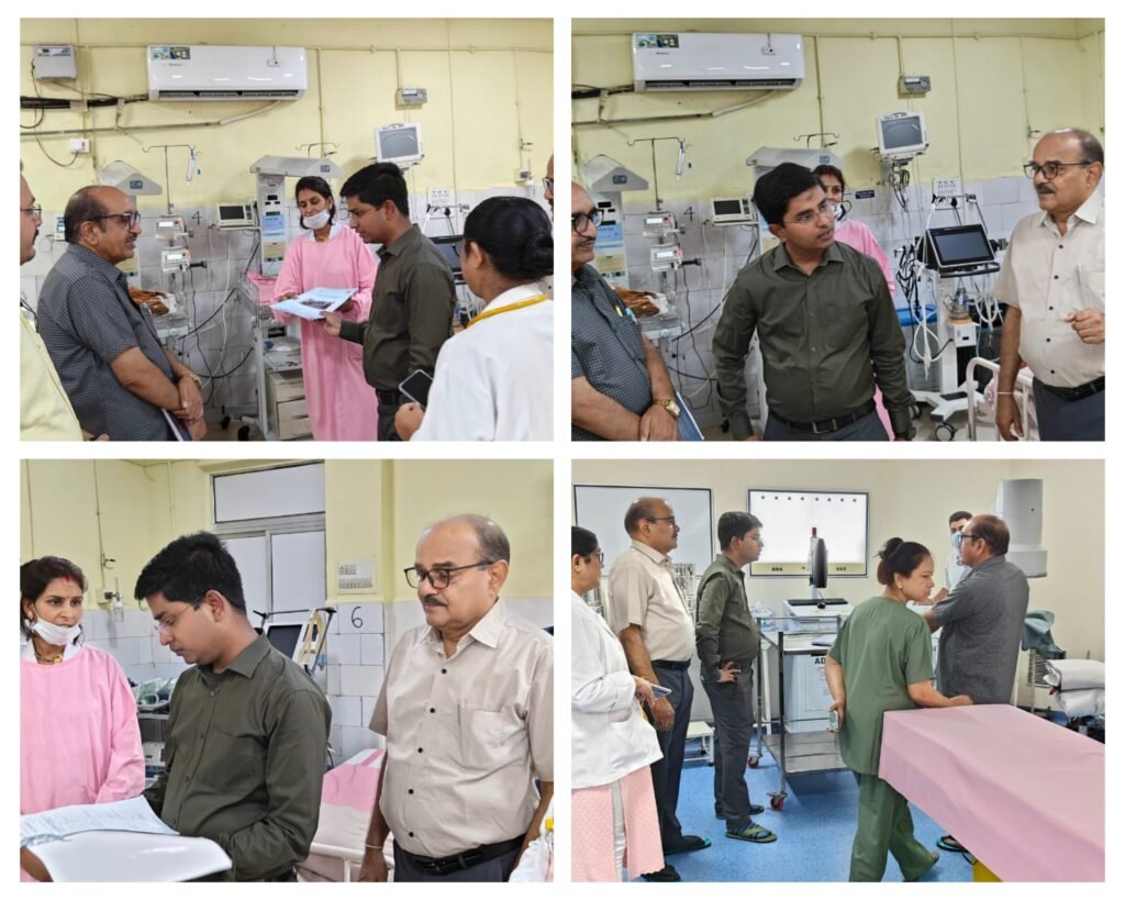 अनूपपुर 05 जुलाई 24*जिला चिकित्सालय की व्यवस्थाओं का अपर कलेक्टर ने लिया जायजा