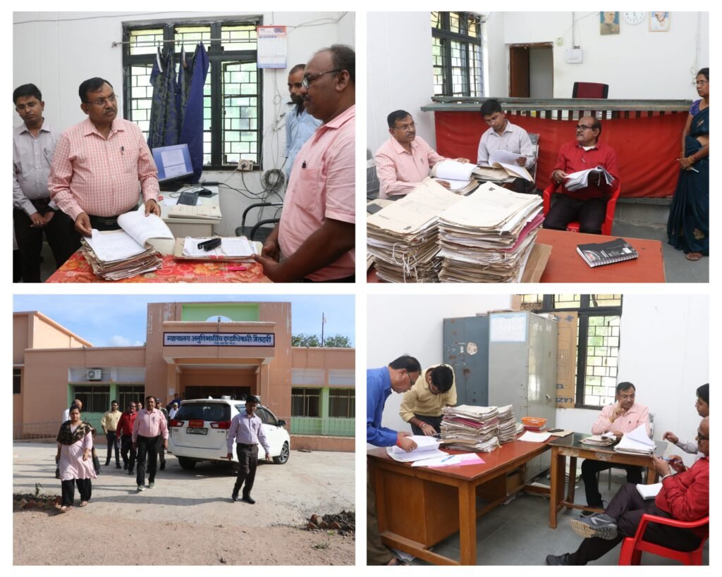 अनूपपुर 20 जुलाई 24*कमिश्नर ने राजस्व न्यायालय जैतहरी का किया निरीक्षण