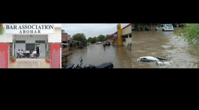 पंजाब 01 अगस्त 2024* कोर्ट व तहसील में भरा बरसाती पानी, लोगों को हुई परेशानी