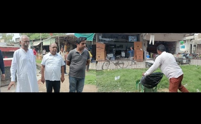 पंजाब 27 अगस्त 2024* रानी झांसी मार्किट में पार्क की सफाई करवाई गई