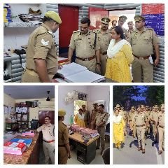 कानपुर नगर01अगस्त24*पुलिस उपायुक्त पश्चिम द्वारा सर्किल पनकी के थाना पनकी/ सचेण्डी/अरमापुर का आकस्मिक निरीक्षण किया गया।