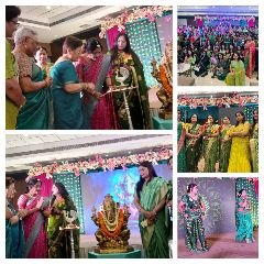 वाराणसी04अगस्त24*आया सावन झूम व तीज महोत्सव पर रंगारंग कार्यक्रम में लिया भूमिहार महिलाओं ने बढ़ चढ़कर हिस्सा।