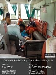 कौशाम्बी5अगस्त24*रहस्यमय परिस्थिति मे विवाहिता फंदे से झूली**108 एम्बुलेंस कर्मचारी की सूझबूझ से बची जान*