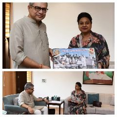 अनूपपुर6अगस्त24*रेल मंत्री अश्विनी वैष्णव से सांसद हिमाद्री सिंह ने की मुलाकात अनूपपुर तक आएगी नागपुर ट्रेन