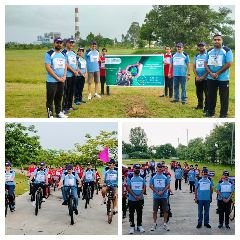 अनूपपुर7अगस्त24*बाल भारती पब्लिक स्कूल ने एकता और स्थिरता के लिए भव्य साइकिल रैली का किया आयोजन