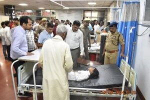 जालौन9अगस्त24*खाई में स्कूली वैन पलटने का मामला