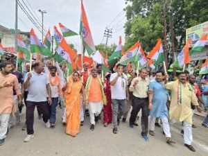 अयोध्या11अगस्त24*विधायक की अगुवाई में डाक बंगला से स्वतंत्रता संग्राम सेनानी पार्क तक निकली गई तिरंगा जनजागरण यात्रा