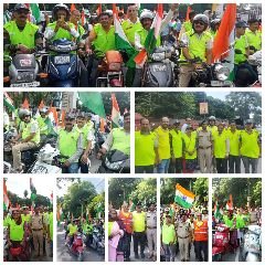 देहरादून13अगस्त24*नागरिक सुरक्षा संगठन व अमर उजाला द्वारा संयुक्त रूप से तिरंगा यात्रा निकाली गई।