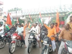 अयोध्या14अगस्त24*अंतर्राष्ट्रीय हिंदू परिषद के नेतृत्व में अयोध्या में निकाला गया विशाल तिरंगा यात्रा