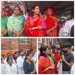 जोधपुर16अगस्त24*कोलकाता मेडिकल कालेज में रेप व मर्डर के विरोध में डॉक्टर व नर्सो ने आक्रोश रैली निकाली।