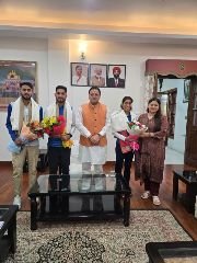 देहरादून20अगस्त24*पेरिस ओलंपिक से खिलाड़ियों से मिले सीएम धामी, देहरादून20अगस्त24*पेरिस ओलंपिक से खिलाड़ियों से मिले सीएम धामी,