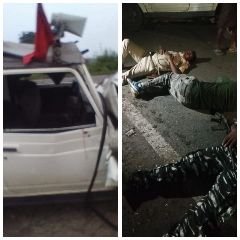 jharkhand21अगस्त24*पूर्व मुख्यमंत्री चम्पाई सोरेन को एस्कॉर्ट कर लौट रहा वाहन पलटा, चालक की मौत, पांच जवान गंभीर*