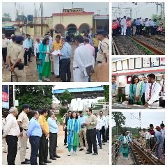 अनूपपुर23अगस्त24*दक्षिण पूर्व मध्य रेलवे की महाप्रबंधक सुश्री नीनु इटियेरा द्वारा बिलासपुर-अम्बिकापुर रेल खंड का संरक्षा निरीक्षण |