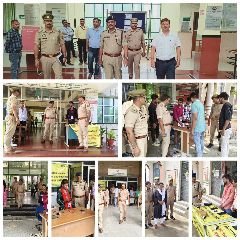 कानपुर नगर24अगस्त24*प्रचलित पुलिस आरक्षी भर्ती परीक्षा के विभिन्न परीक्षा केन्द्रों का निरीक्षण किया गया*
