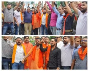 हरदोई 09 अगस्त 24*स्लग : बांग्लादेशी हिंदुओं को लेकर प्रदर्शन