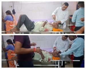 औरैया 23 अगस्त 24*ई-रिक्शा ने मारी टक्कर मोपेड सवार दंपति गंभीर घायल* *-स्थानीय हाईवे रोड बसंत पेट्रोल पंप के समीप हुई दुर्घटना, वृद्ध रेफर*