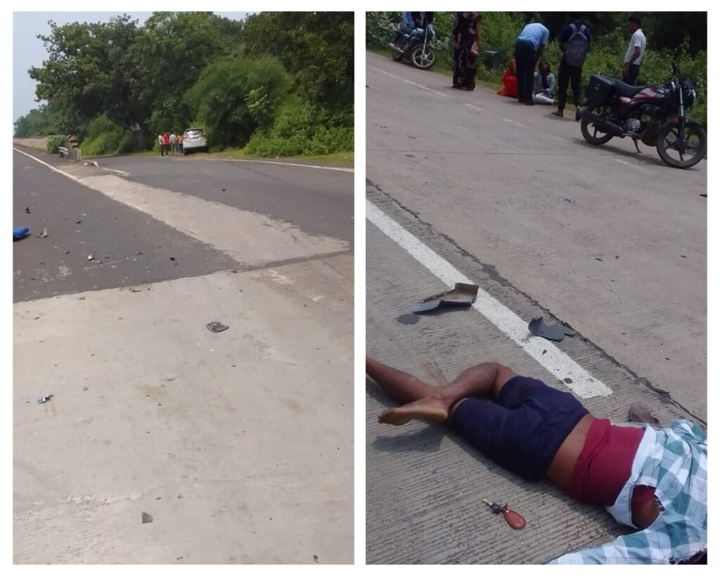 अनूपपुर 31 अगस्त 24*इनोवा कार ,मोटरसाइकिल‌ में जबरदस्त भीड़त, मोटरसाइकिल चालक, युवक की मौत*