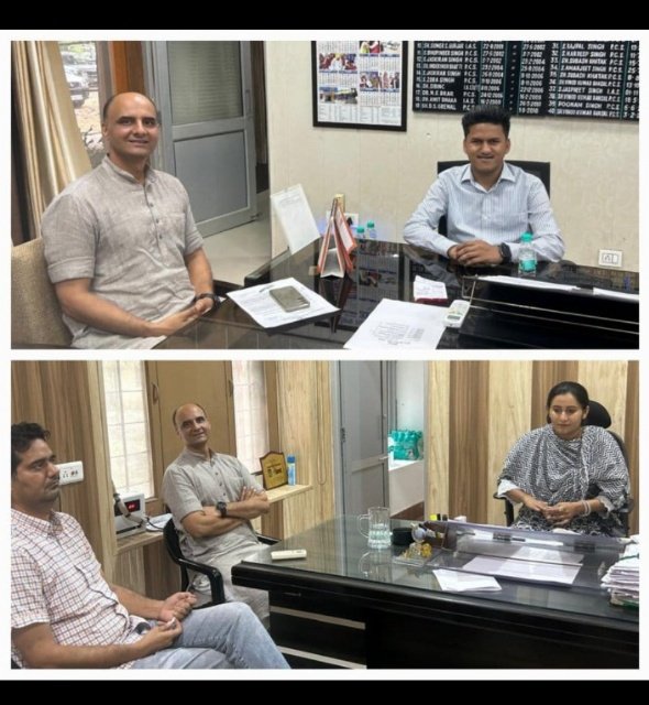पंजाब 27 सितम्बर 2024* पंचायत चुनाव पारदर्शिता से करवाने के लिए विधायक संदीप जाखड़ ने की अधिकारियों से मुलाकात