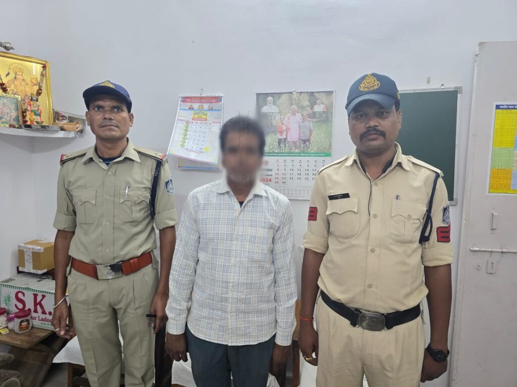 अनूपपुर 21 सितम्बर 24*शासकीय हाईस्कूल पिपरिया के नजदीक अवैध शराब विक्रय की शिकायत पर कोतवाली पुलिस द्वारा की गई कार्यवाही