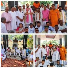 चंदौली03सितम्बर24*बरिष्ठ कांग्रेसी व पूर्व मुख्यमंत्री पं0 कमलापति त्रिपाठी की 119वीं जयंती मनायी गयी।