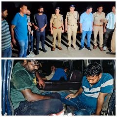 मथुरा04सितम्बर24*पुलिस मुठभेड़ में दो शातिर बदमाश/लुटेरे गिरफ्तार