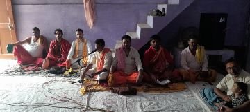 मऊरानीपुर ( झांसी) 6 सितंबर 2024 धायपुरा में चल रहे धार्मिक अनुष्ठान।