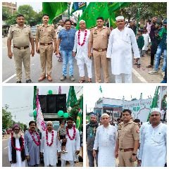 कानपुर नगर16सितम्बर24*थाना घाटमपुर के जहांगीराबाद में बारा रबी अव्वल का जुलूस निकाला गया