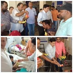 हरिद्वार रुड़की16सितम्बर24*मुख्यमंत्री पुष्कर सिंह धामी के जन्मदिन पर मरीजों को बांटे फल