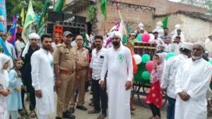 कौशाम्बी16सितम्बर24*आलमचंद गांव में बारा वफात पर निकला जुलूस*