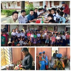 कूचबिहार18सितम्बर24*डीएम श्री अरविन्द कुमार मीना (आईएएस) मिड-डे मील की जांच हेतु मैदान में आये।