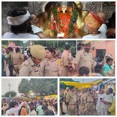 कानपुर18सितम्बर24*पुलिस प्रशासन की चाक-चौबंद व्यवस्था में लगभग हनुभक्तो ने दर्शन कर भंडारे का प्रसाद चखा*